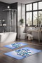 Mijölnir CT-5113 Juego de Alfombrillas de Baño de 2 Piezas, 100% Poliéster, Antideslizante, Antibacteriano, Lavable a Máquina, Tamaños 40x60cm y 60x100cm